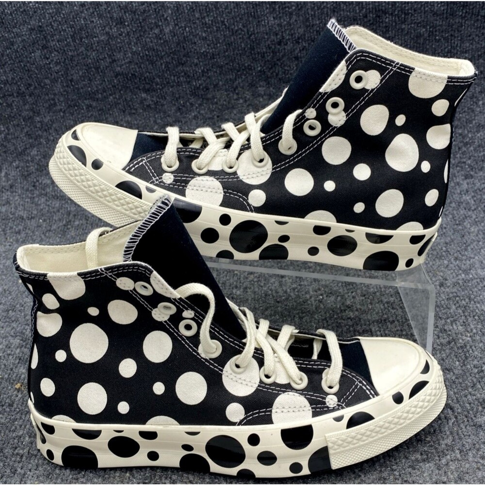 Converse Chuck 70 Hi Polka Dot Black White Sneakers Women's Size 9 NWOB A01182C - Picture 8 of 11
